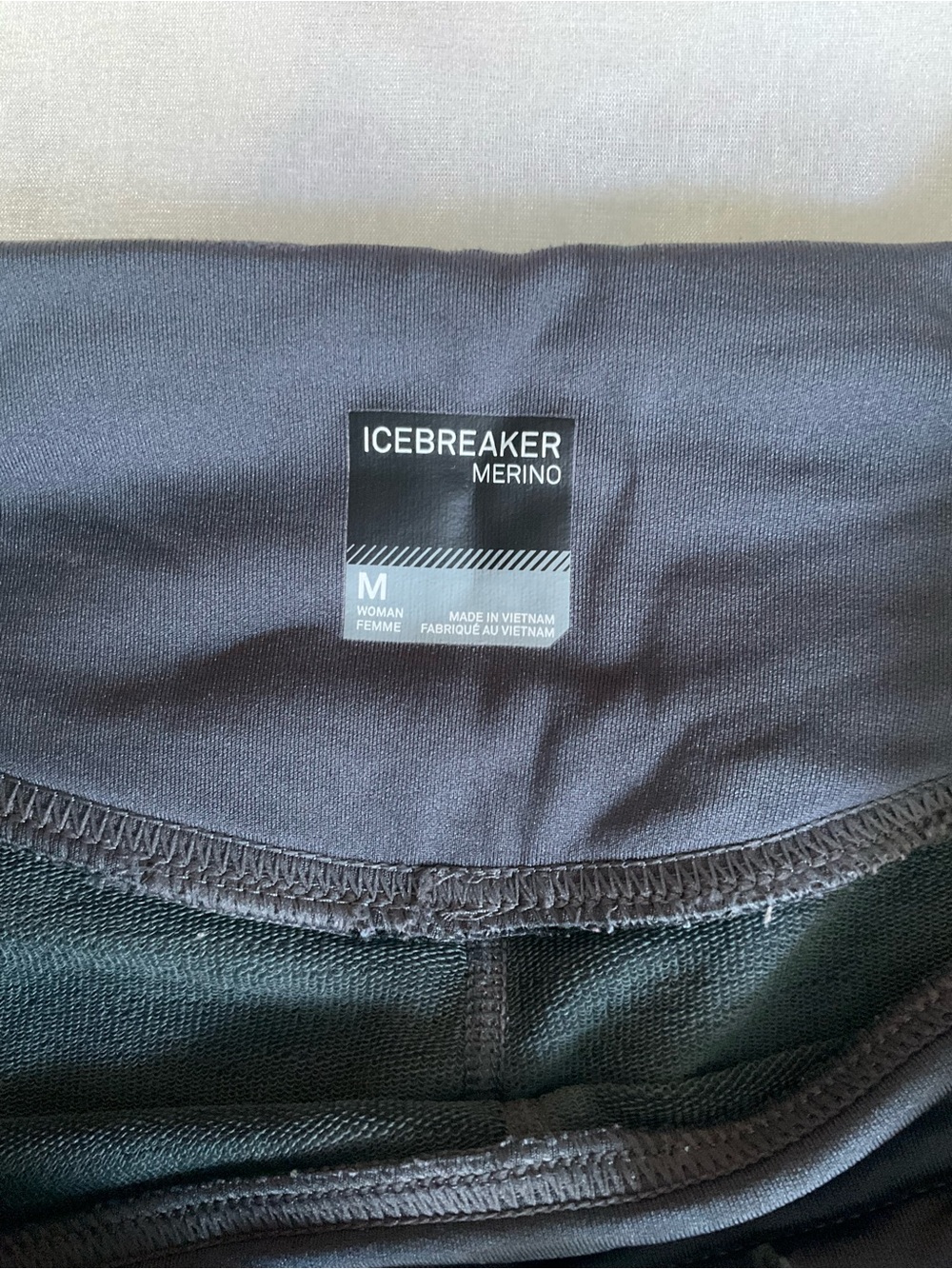 Icebreaker Charcoal Gray Merino-Blend Performance Leggings - Picture 6 of 7